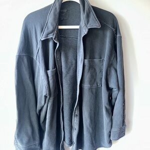 Aerie Grey Button Down